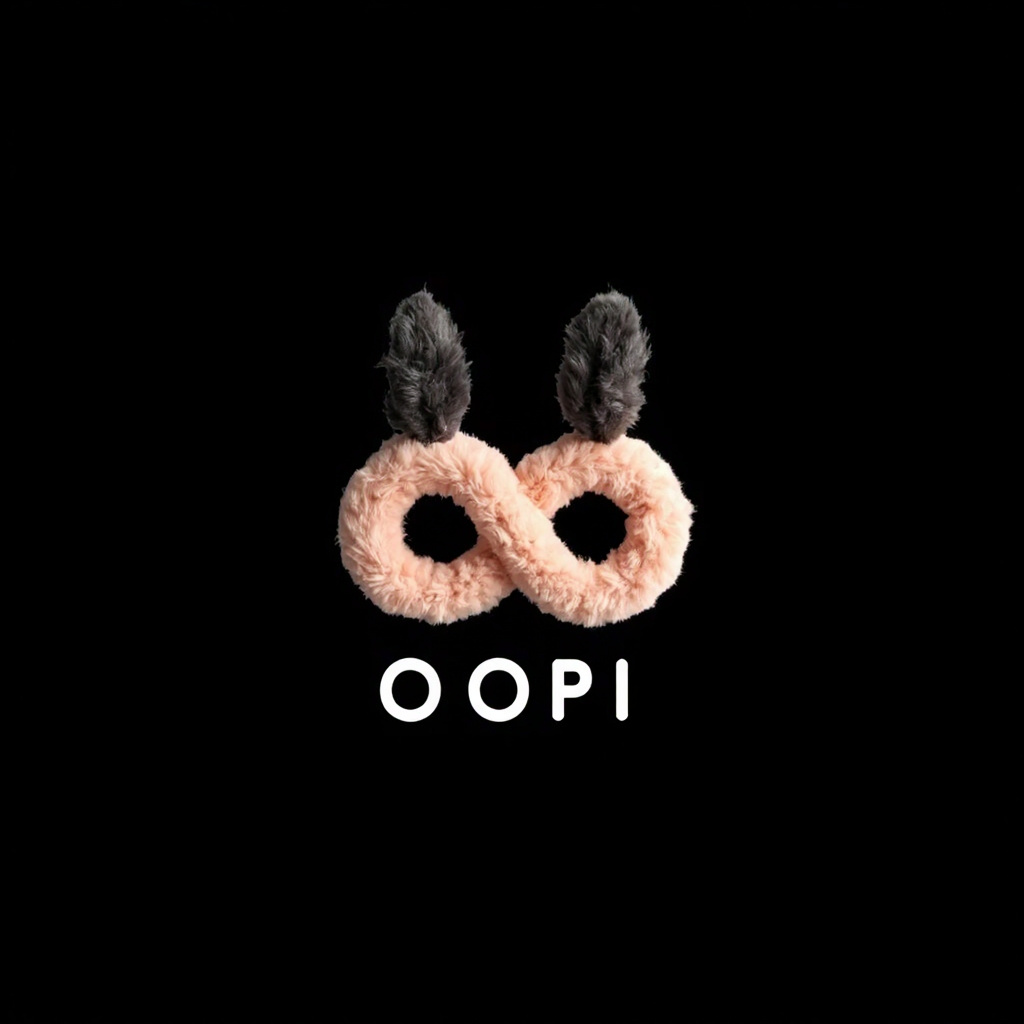 OOPi Family 黑兔粉猪